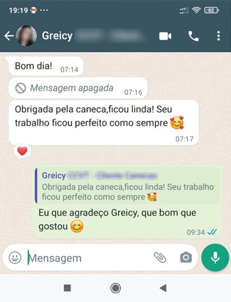 Comentário de cliente